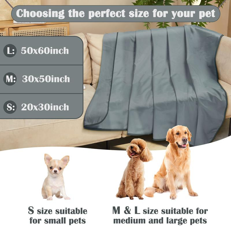Kritter Planet Waterproof Cooling Blanket for Dogs, Reversible Waterproof Couch Cover, Furniture Protector, Washable, Leak Proof, Comfortable