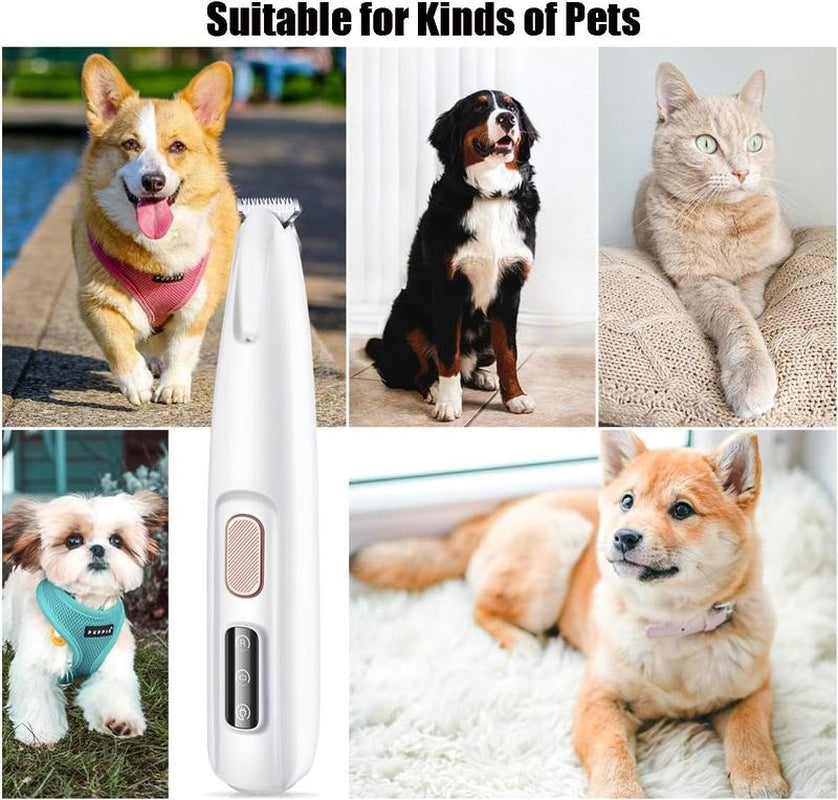 2025 New Pet Trimmer for Dogs and Cats,Waterproof Rechargeable Pet Shaver with LED Light, Multifunctional Pet Hair Clippers for Paws Eyes Ears Face Rump,Dog Stuff,Cat Paw Trimmer#Cozyvibes#Petlife