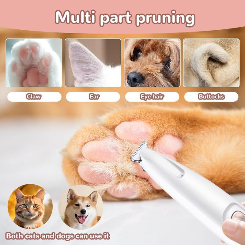 2025 New Pet Trimmer for Dogs and Cats,Waterproof Rechargeable Pet Shaver with LED Light, Multifunctional Pet Hair Clippers for Paws Eyes Ears Face Rump,Dog Stuff,Cat Paw Trimmer#Cozyvibes#Petlife